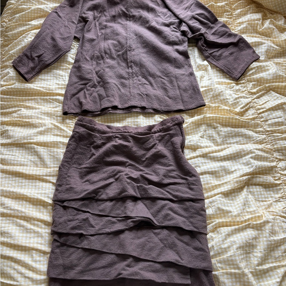 Brown wool matching set vintage